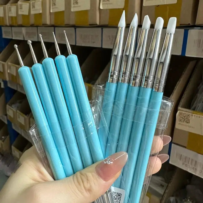 Double Head Silicone Carving Pen DIY Ceramic Tool Clay Soft Plastic