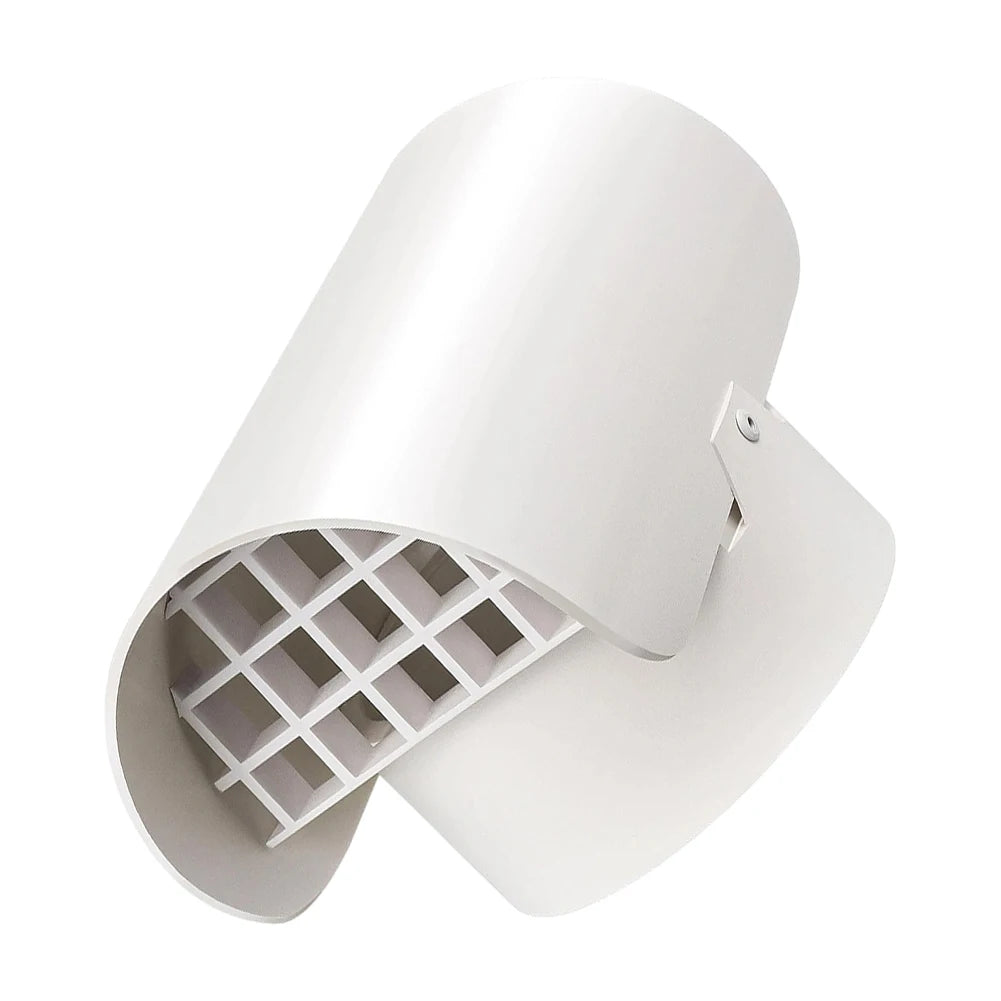 Exhaust Port Cover Pvc Ventilation Cap Radon Fan Ducts Fume Roof Air