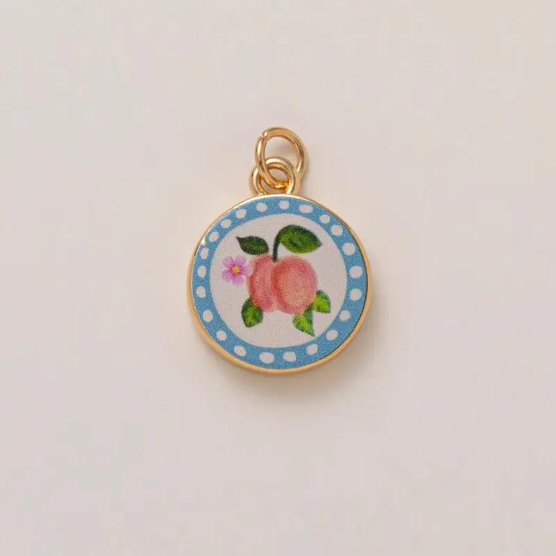 DIY Butterfly Flower Pendant – Gold-Plated Color Block Charm