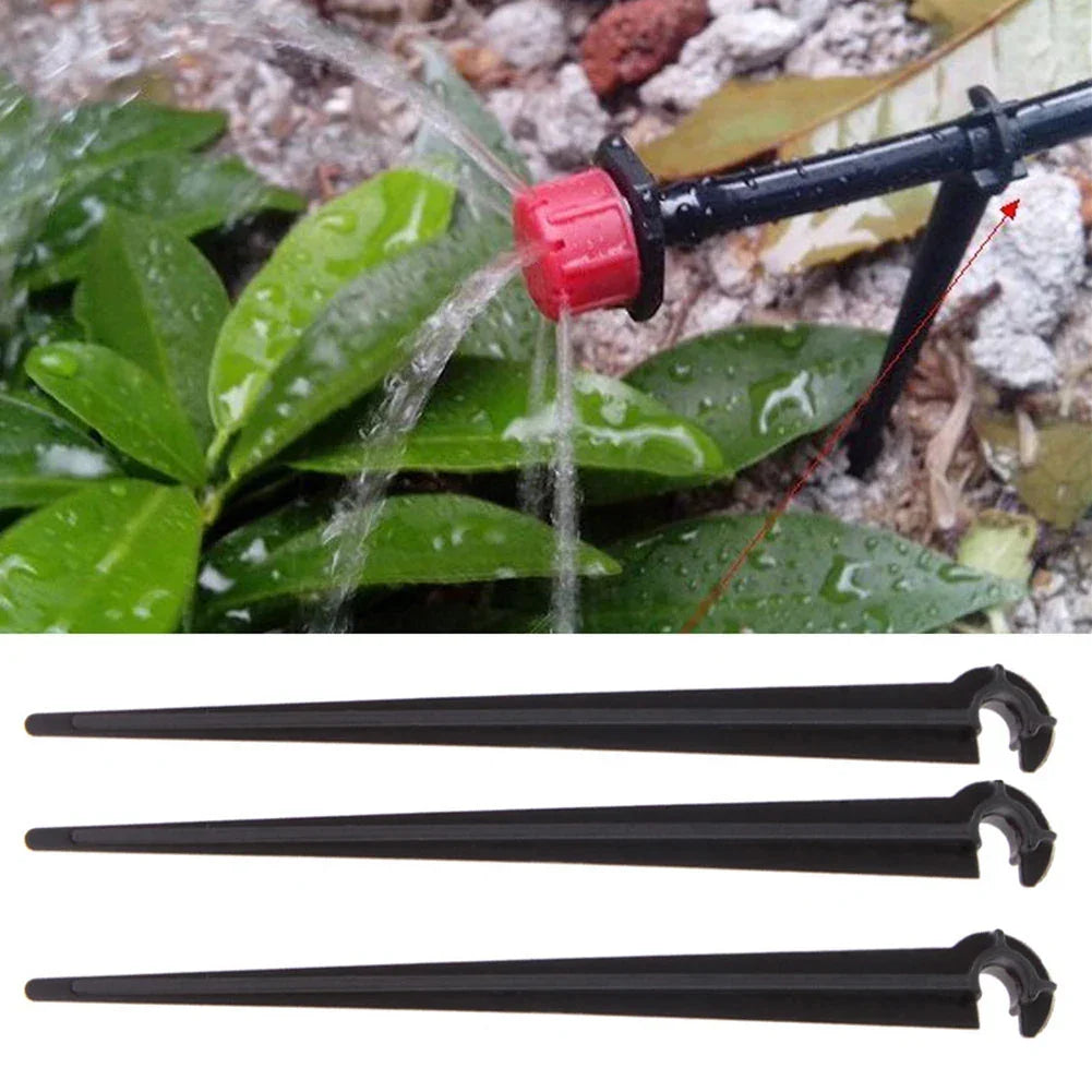 500Pcs Drip Irrigation Support Stakes for Garden & Vegetable Hose Peaceful Pleasures Health and Wellness