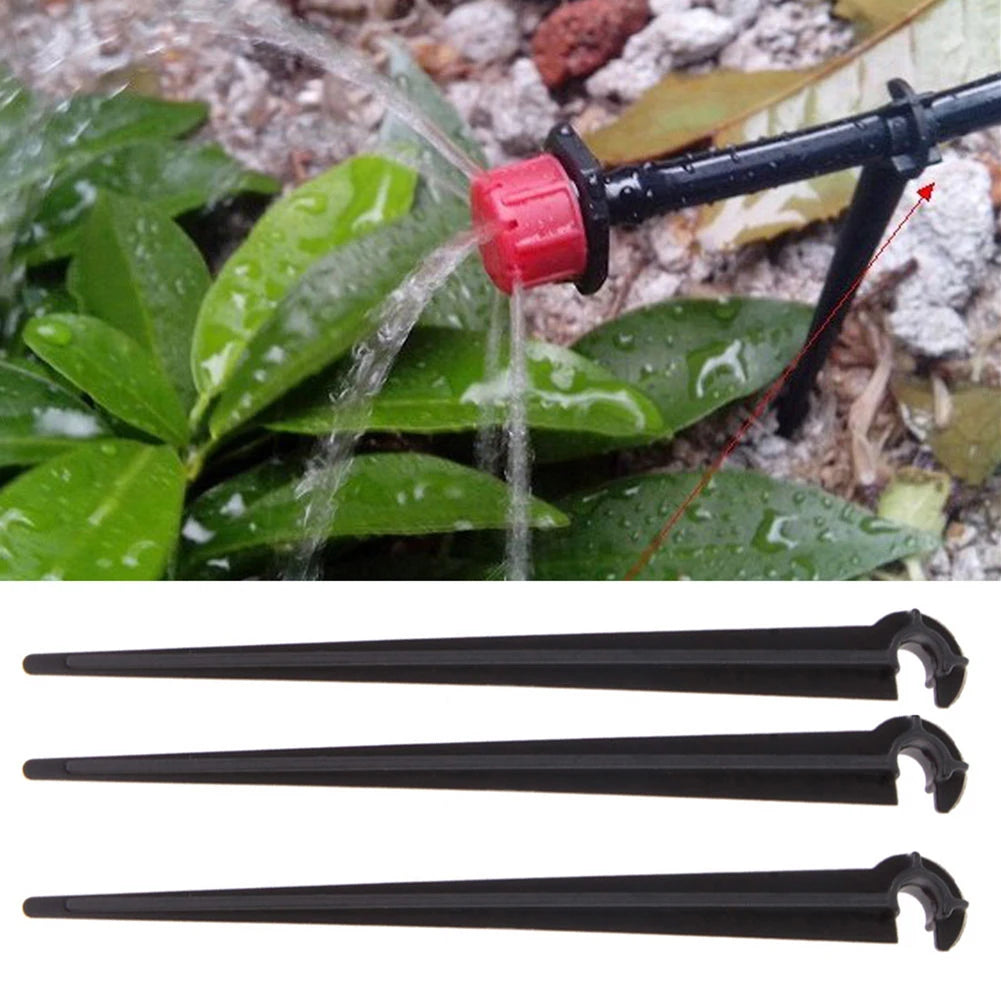 50Pcs Drip Irrigation Support Stakes for 4/7mm Hose Peaceful Pleasures Health and Wellness