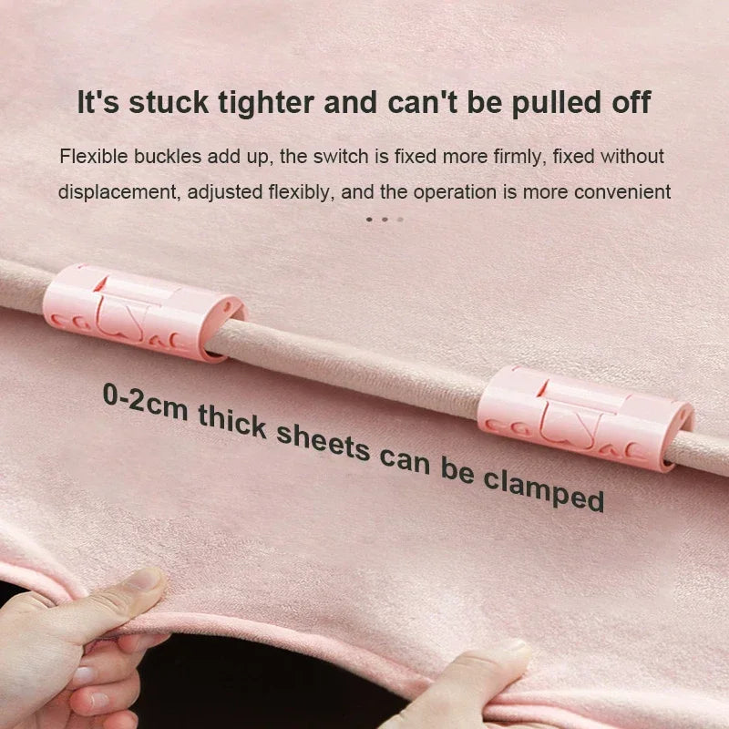 12-Pack Anti-Slip Bed Sheet Clips & Mattress Fasteners