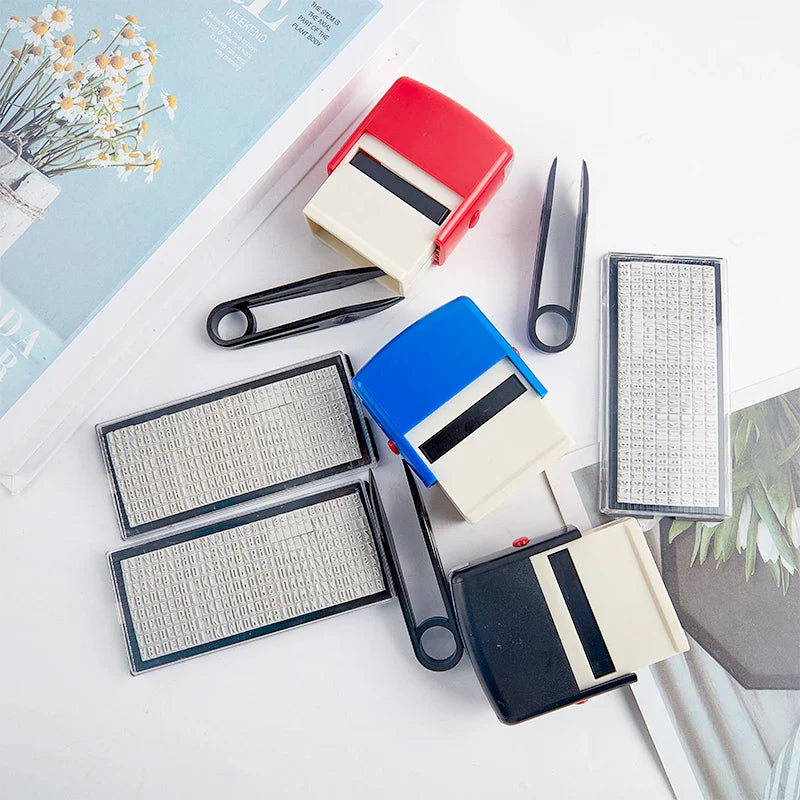 DIY Custom Self-Inking Rubber Stamp Kit – Letters & Numbers