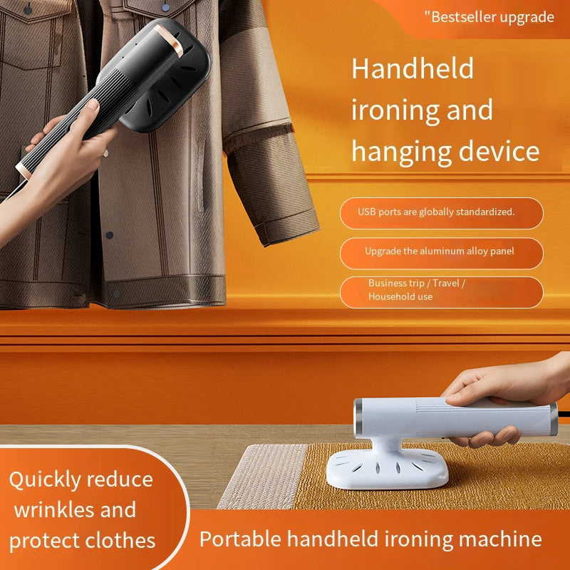 HOMEFISH USB Handheld Garment Steamer 360° Clothes Iron