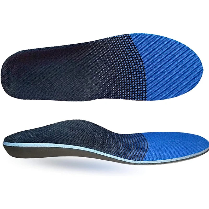 1 Pair of Unisex Insoles for Over-Pronation, Plantar Fasciitis, and Flat Feet - Improve Your Walking and Running Comfort! Peaceful Pleasures Health and Wellness BLUE S