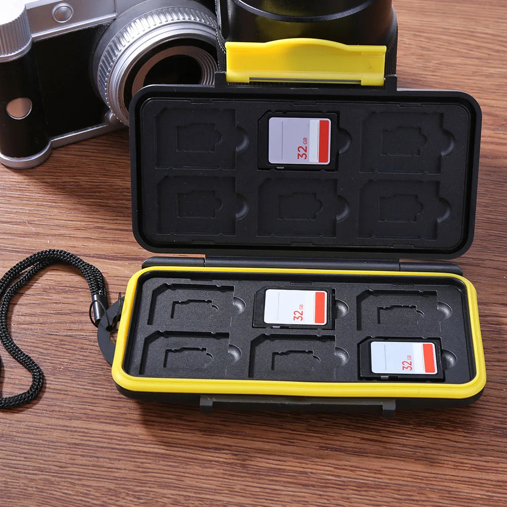 Multi-Grid Memory Card Case – Water-Resistant, 12-Slot