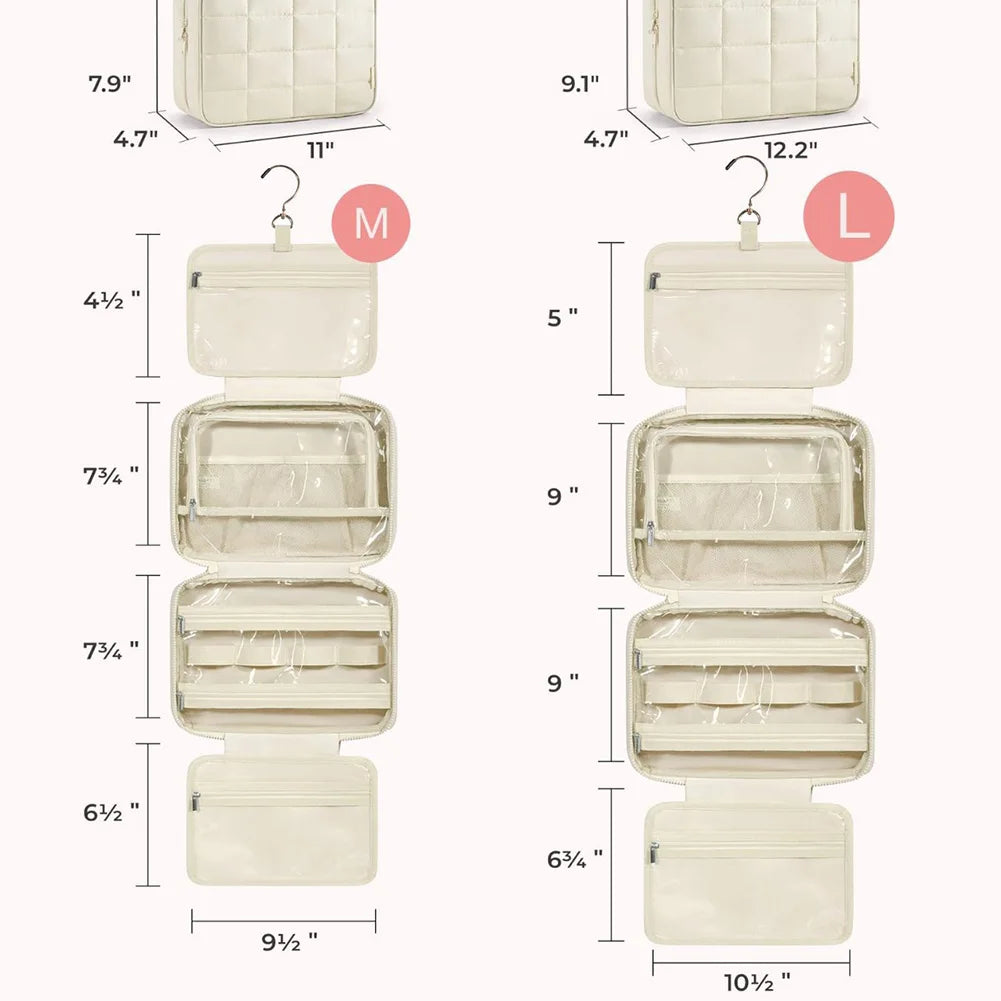 Travel Hanging Toiletry Bag with Jewelry Organizer | Multi-Pocket