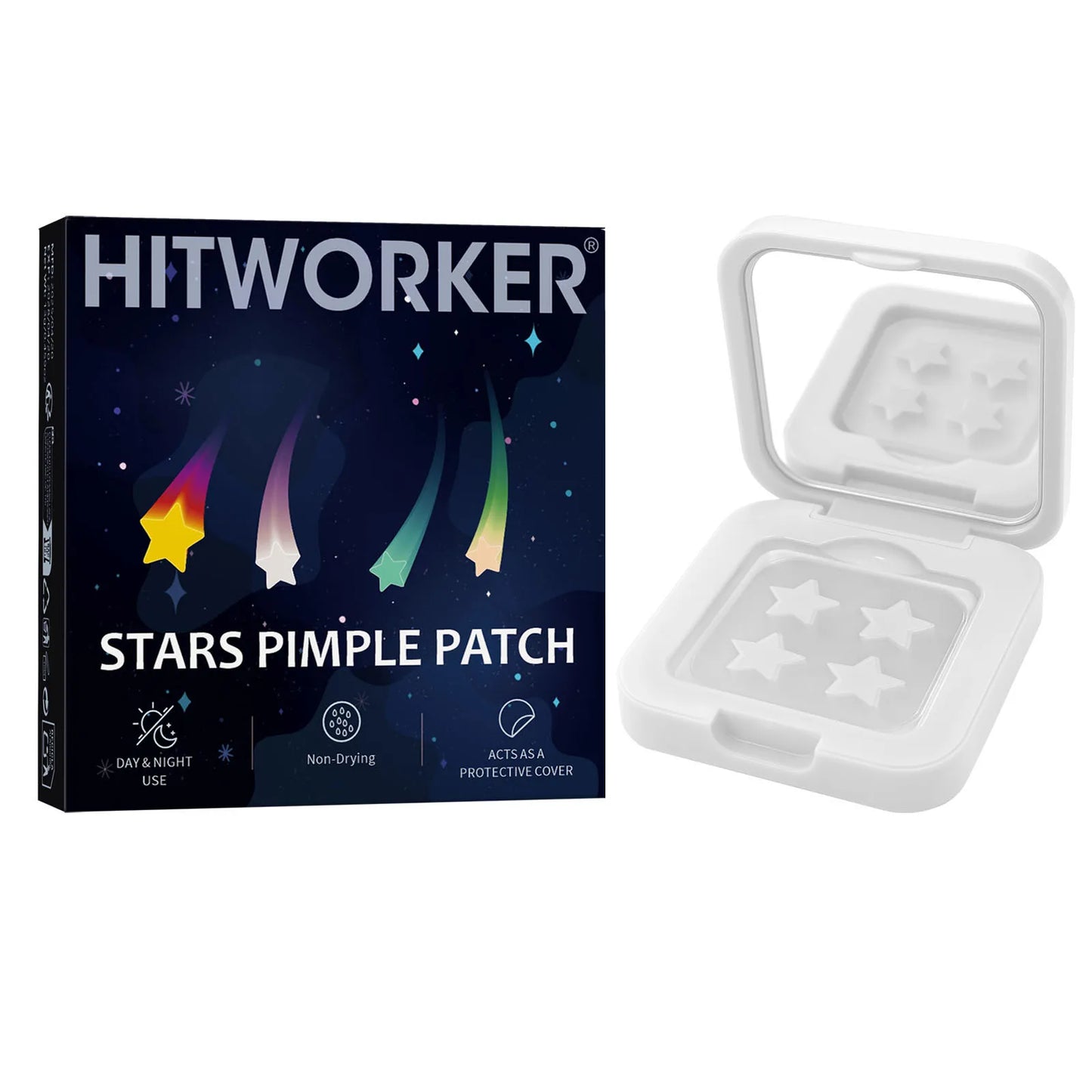 Waterproof Hydrocolloid Acne Patches – Invisible 2-in-1 Skin Care