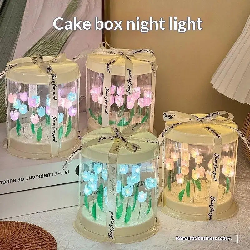 DIY Tulip Night Light Lamp – Handmade Craft Flower Decor Gift DIY Craft Night Light Peaceful Pleasures Health and Wellness