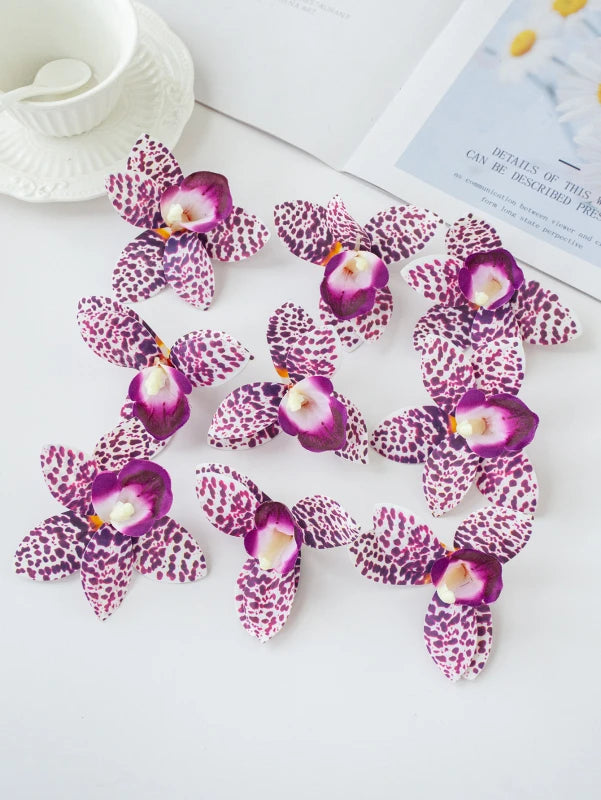 Silk Orchid Artificial Flowers 20/40PCS – Wedding & Home Decor