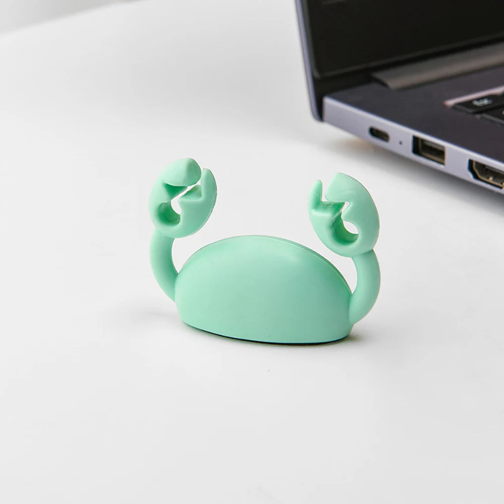 Cartoon Crab Cable Organizer Mobile Charging Holder Storage Bundle