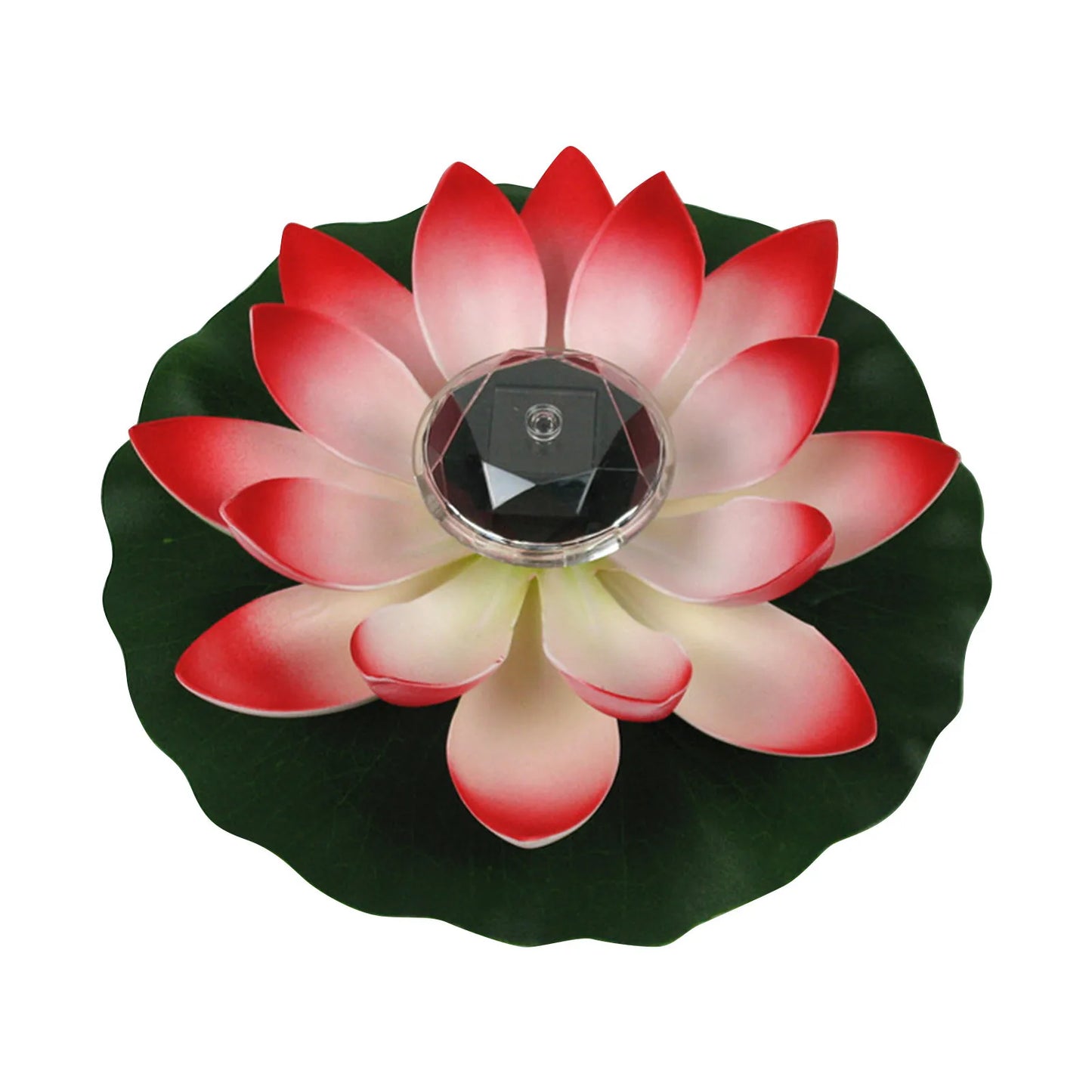 1pc Solar Floating Lotus Shape Water Surface Decor Fountain Decor Bird Bath Lotus Waterscape For Fish Tank Pool Pond Outdoor Gar Peaceful Pleasures Health and Wellness Red