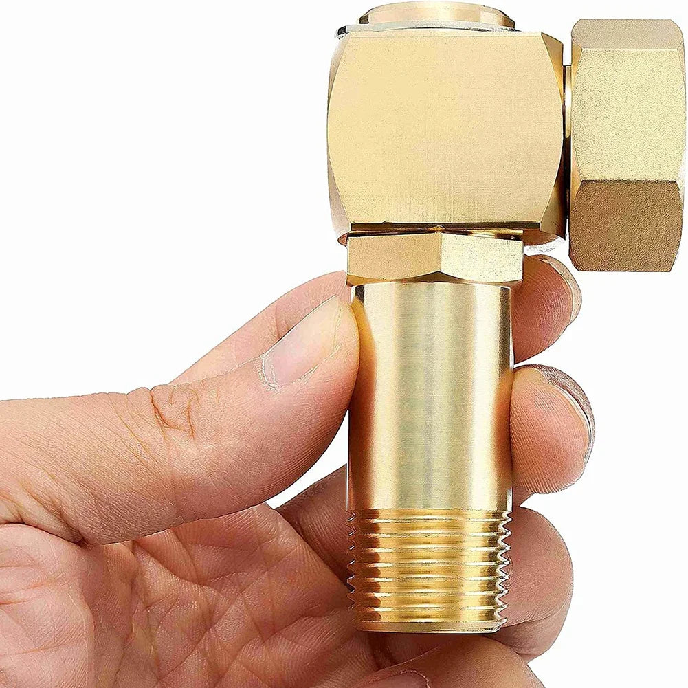 Brass Garden Hose Adapter – Swivel Connector, Easy Install Peaceful Pleasures Health and Wellness