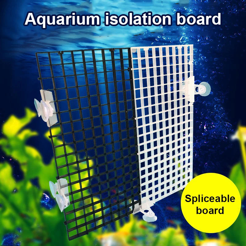 Fish Tank Mesh Divider Isolation Plate with Suction Cups
