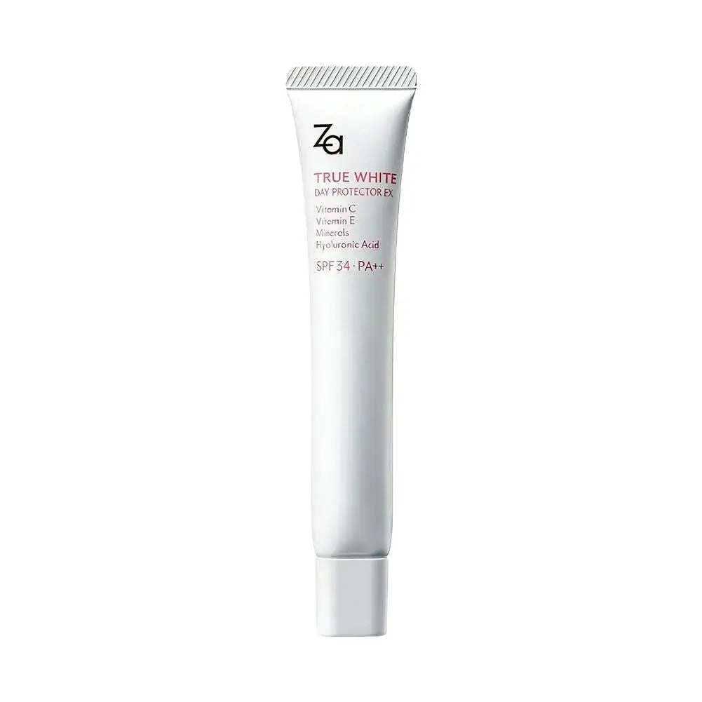 Za True White Glowing Correcting Protector Vitamin C E Minerals Hyaluronic Acid SPF36 PA++ Original Face Whiten Sunscreen Cream Peaceful Pleasures Health and Wellness white