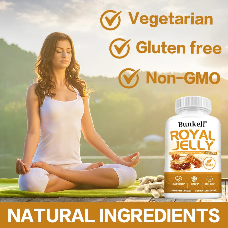 Royal Jelly 1995mg Capsules – Immune & Wellness Support