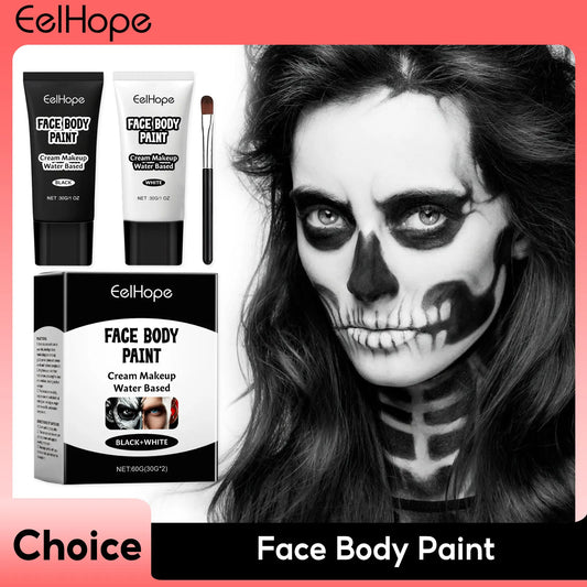 Halloween Face & Body Paint – Waterproof Clown Cosplay Cream Halloween Face Paint Oasis Select