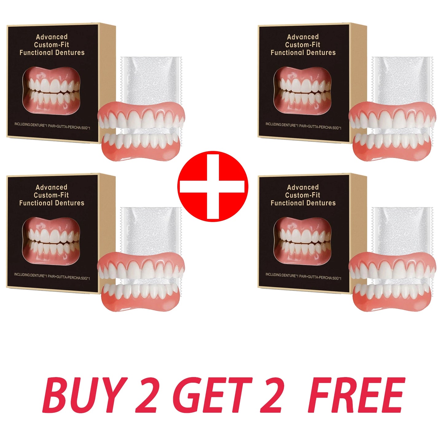 Denture Modification Kit | Fill Tooth Gaps & Fake Teeth Set Denture Modification Kit Peaceful Pleasures Health and Wellness BUY 2 GET 2 FREE