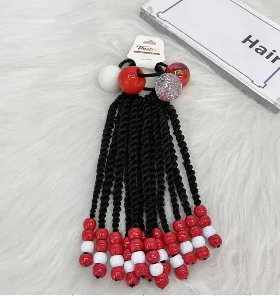 Girls Glow in the Dark Glitter Hair Bow Ponytail Accessories