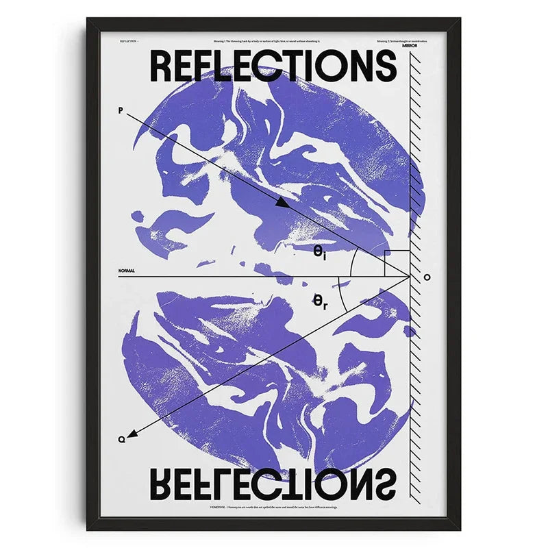 Japanese Okinawa Prefecture Canvas Poster Mid-century Bauhaus Geometric Snake Animal Wall Art Prints for Living Room Home Dec Peaceful Pleasures Health and Wellness WO-141-2 55x80cm