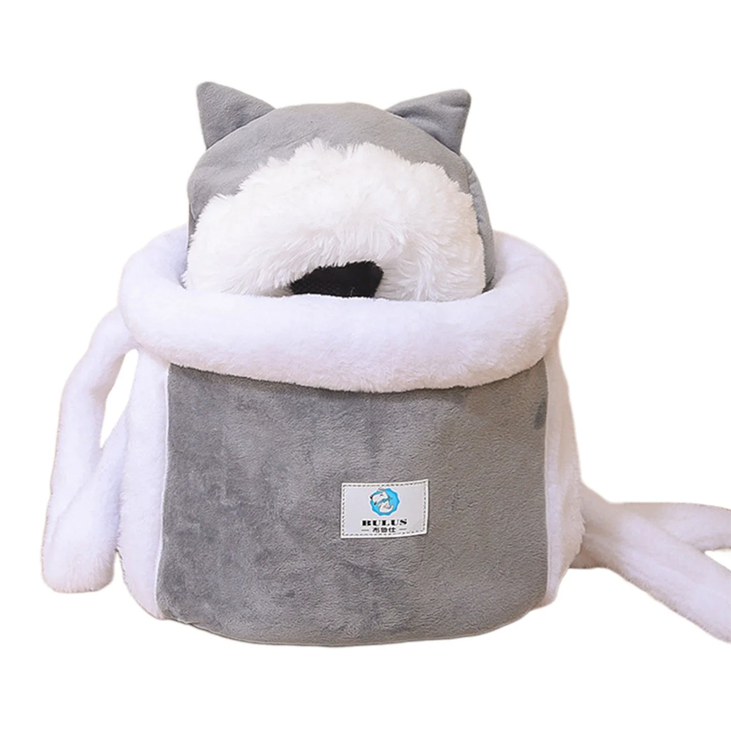 Cozy Plush Cat Carrier Backpack | Warm Travel Bag for Pets