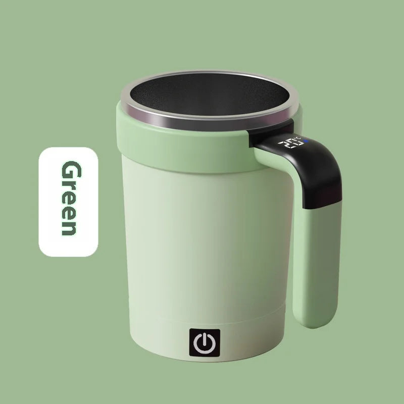 Smart Self-Stirring Insulated Cup with Temperature Display 380ml