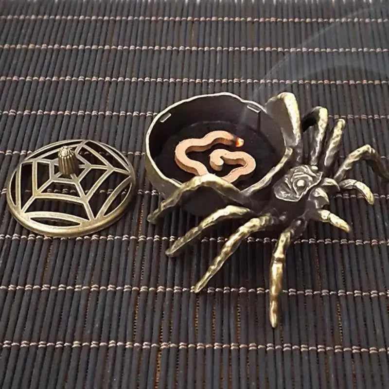 Spider Incense Cone Holder – Mini Metal Zen Burner | Home Décor