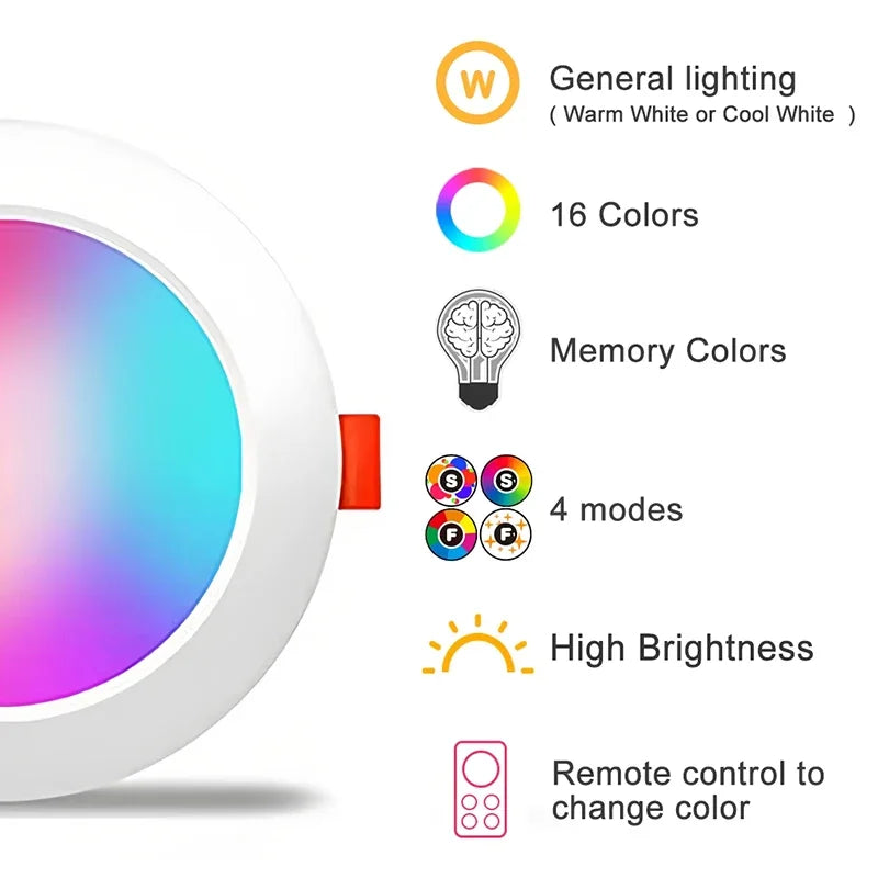 Dimmable LED COB Recessed Downlight | Round Ceiling Spotlight