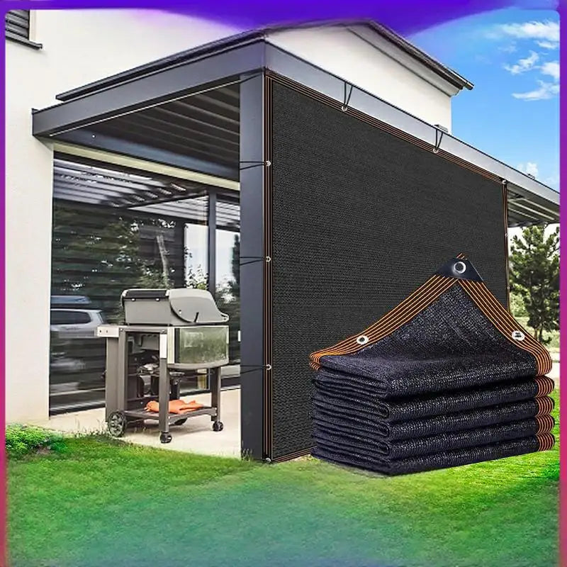 Black HDPE Sun Shade Net – 90% UV Protection Garden & Patio