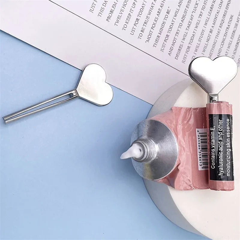 Metal Manual Toothpaste Squeezer Stainless Steel Dispenser Tube Squeezer Hand Cream Tube Key Roller Set Bathroom Accessories Peaceful Pleasures Health and Wellness