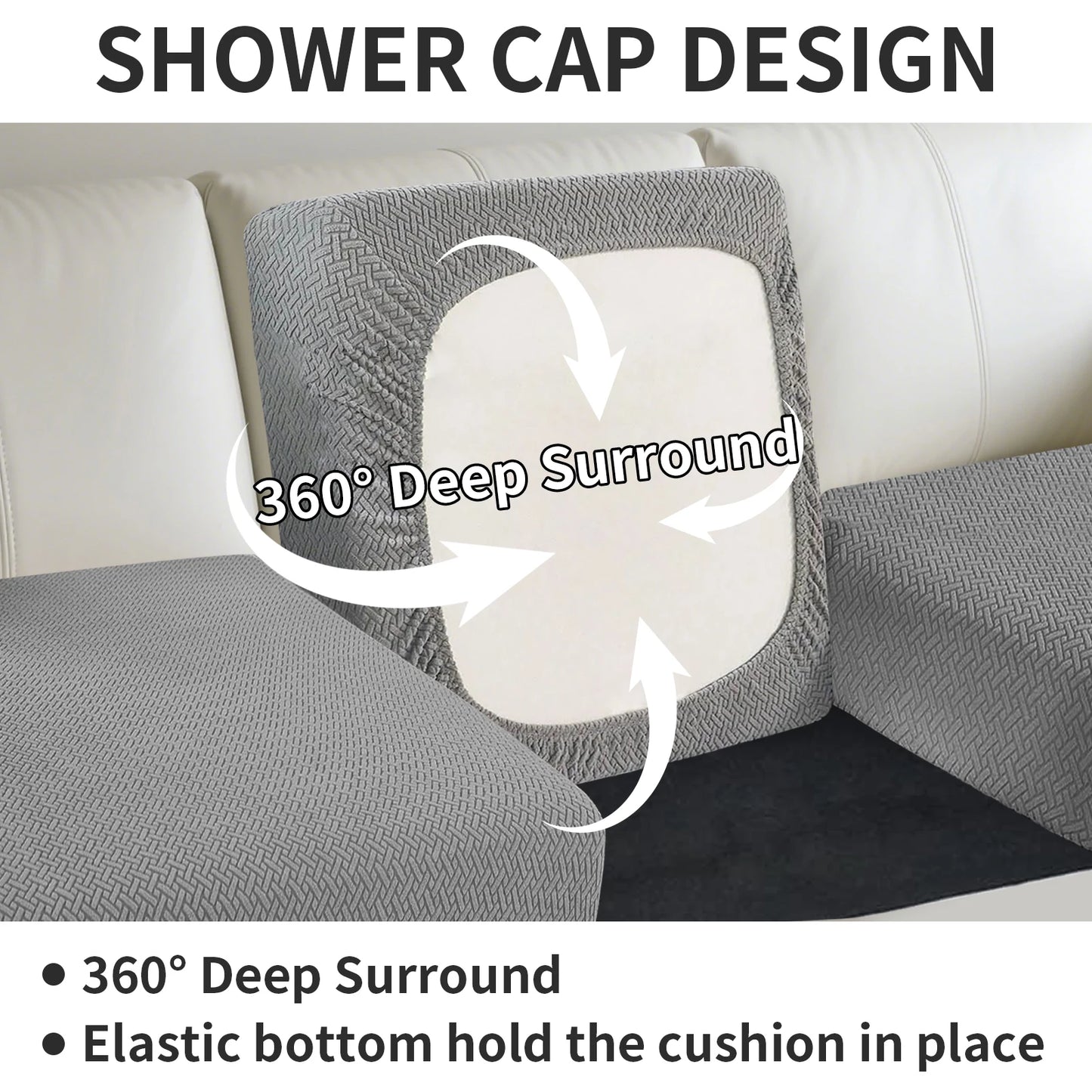 Sofa Seat Cushion Slipcovers 1Pc Soft Protector Cover Removable Furniture Covers Jacquard Patio Chair Anti Slip Anti-dust Covers Peaceful Pleasures Health and Wellness
