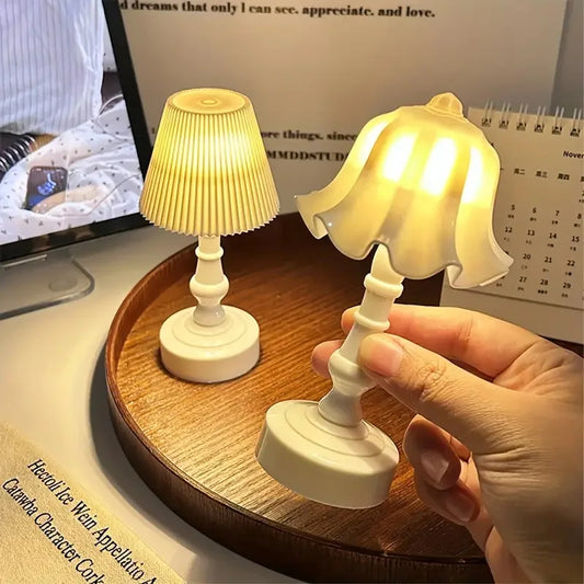 Mini Linglan Flower Night Light Atmosphere Decorative Light Small Desk Lamp Creative Bedhead Ornament Cute Small Desk Lamp New Peaceful Pleasures Health and Wellness