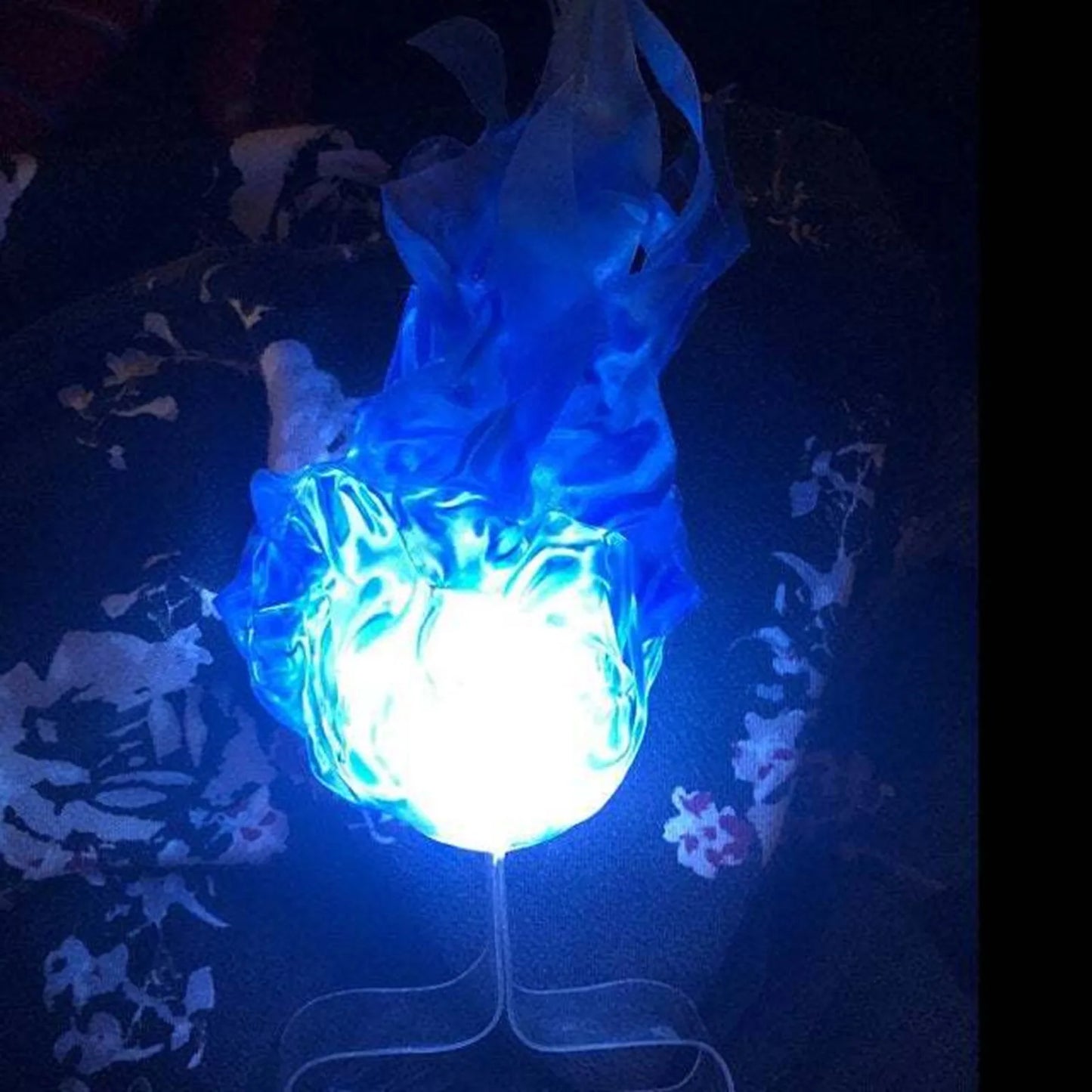Halloween Decor Props Simulation Floating Fireball Lamp Artificial Fire Flame Atmosphere Light For Cosplay Role Play Party Peaceful Pleasures Health and Wellness