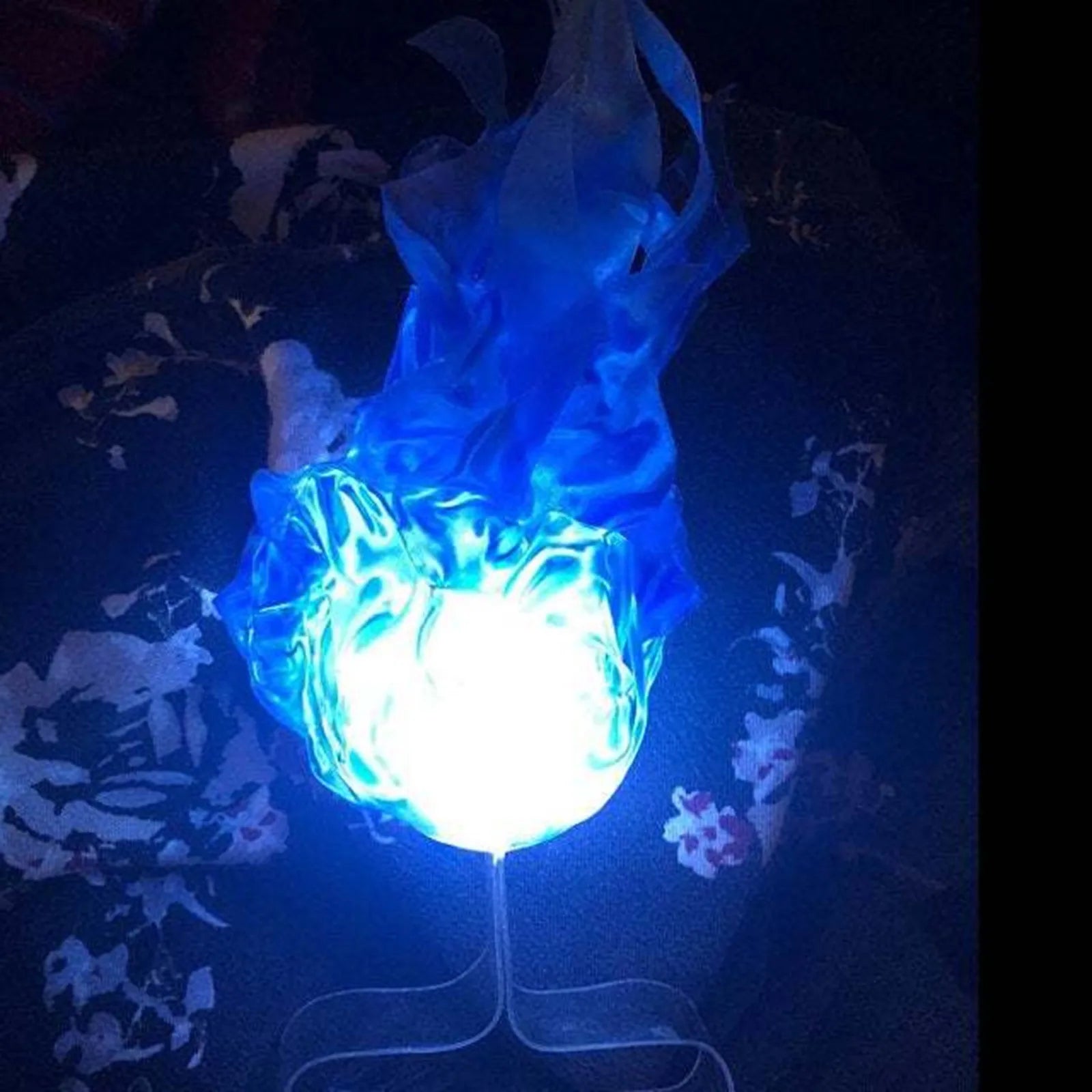 Halloween Decor Props Simulation Floating Fireball Lamp Artificial Fire Flame Atmosphere Light For Cosplay Role Play Party Peaceful Pleasures Health and Wellness