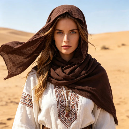 Medieval Cloak Renaissance Costume Cape Wrap Dune Wasteland Hooded Peaceful Pleasures Health and Wellness