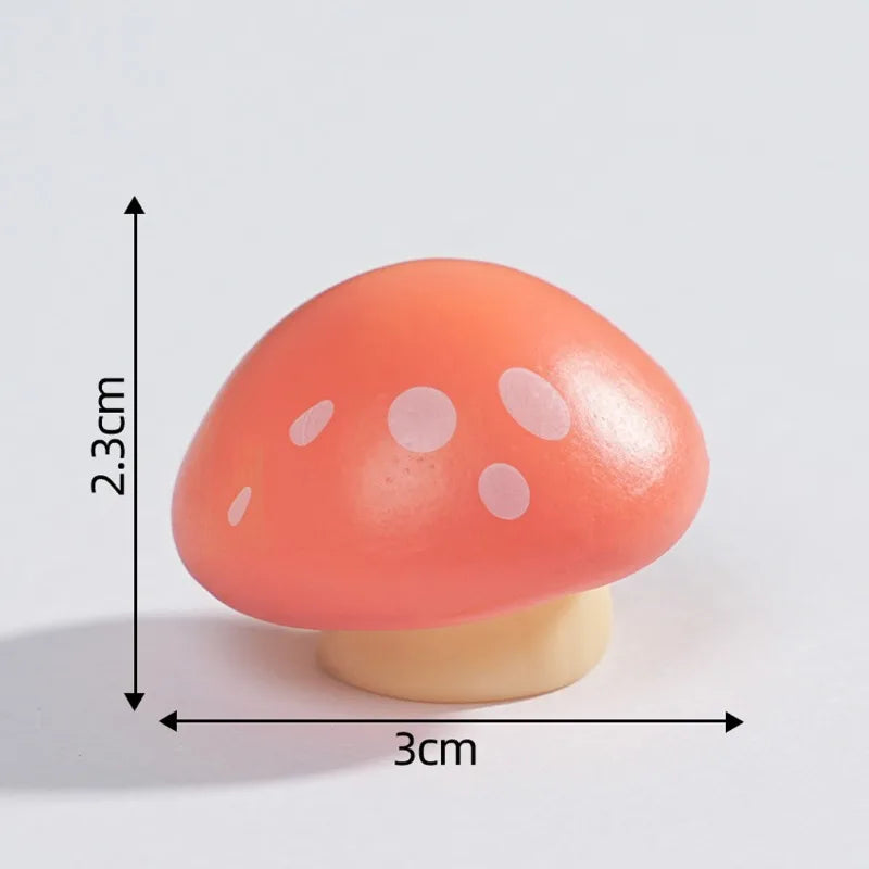 Simulated Mushroom Ornament Cute Mushroom Micro Landscape Decoration Gardening Decoration Resin Craft Bonsai DlY Plant Ornament Peaceful Pleasures Health and Wellness