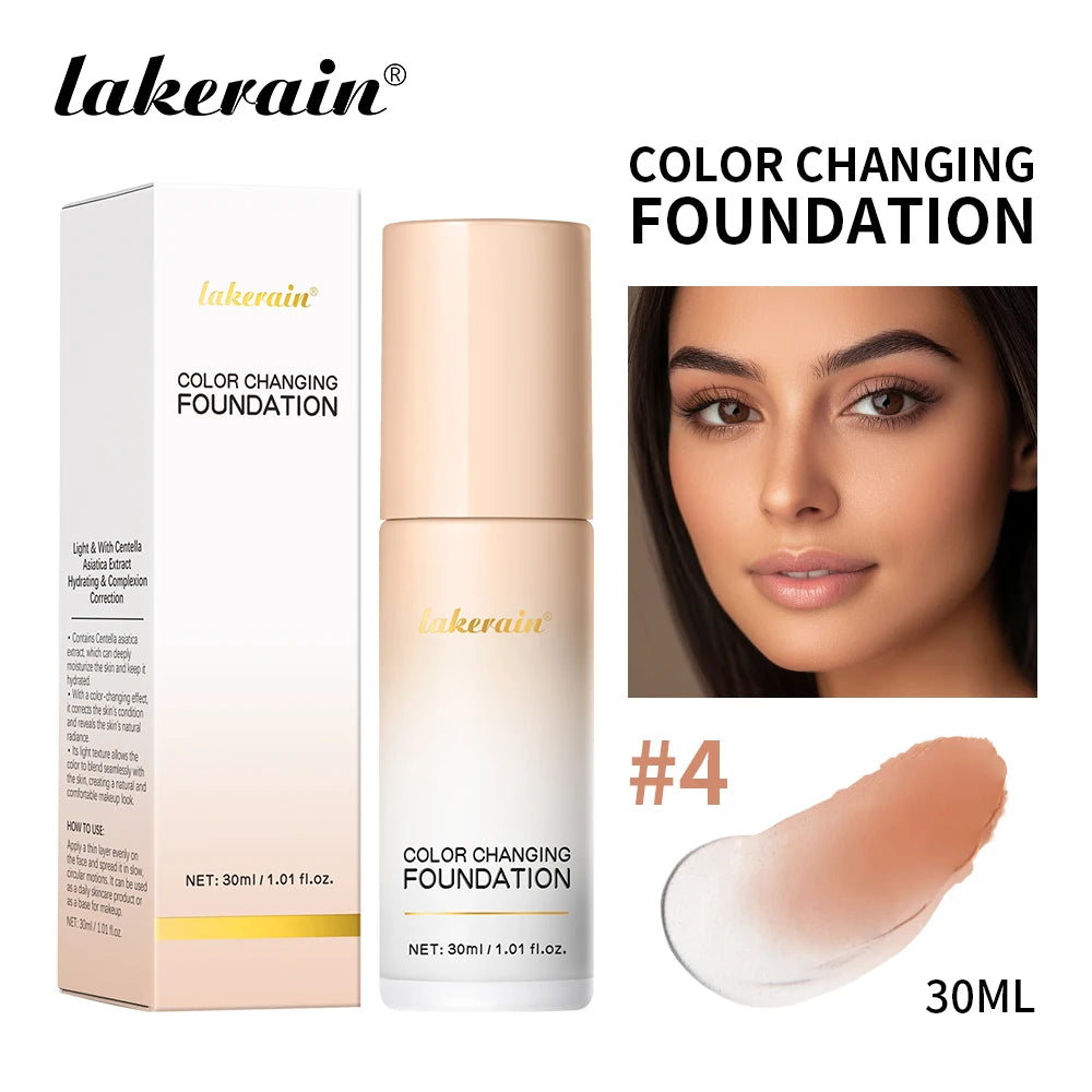 Waterproof Color Changing Liquid Foundation Centella Korean High Coverage Foundation Cream For Face Base Makeup Peaceful Pleasures Health and Wellness 4