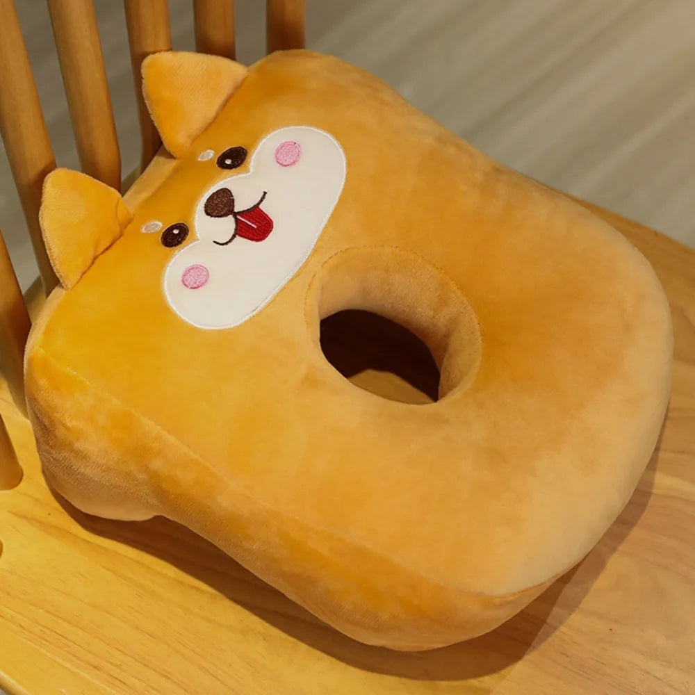Cartoon Animal Nap Pillow – Soft Ring Desk & Travel Rest Pillow
