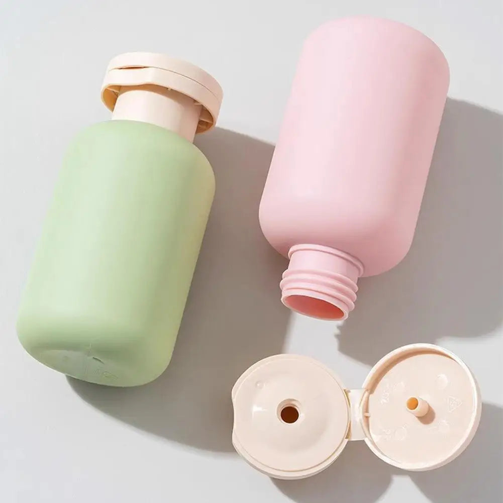 3PCS Abs Refillable Bottlesoft Silicone Lotion Container Squeeze Tube Empty Dispenser Portable Travel-Sized Refillable Bottles Peaceful Pleasures Health and Wellness