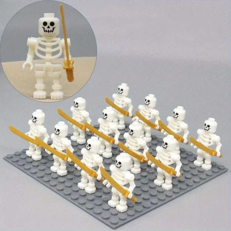 Skeleton Soldier Mini Building Block Figures | Halloween Ninja