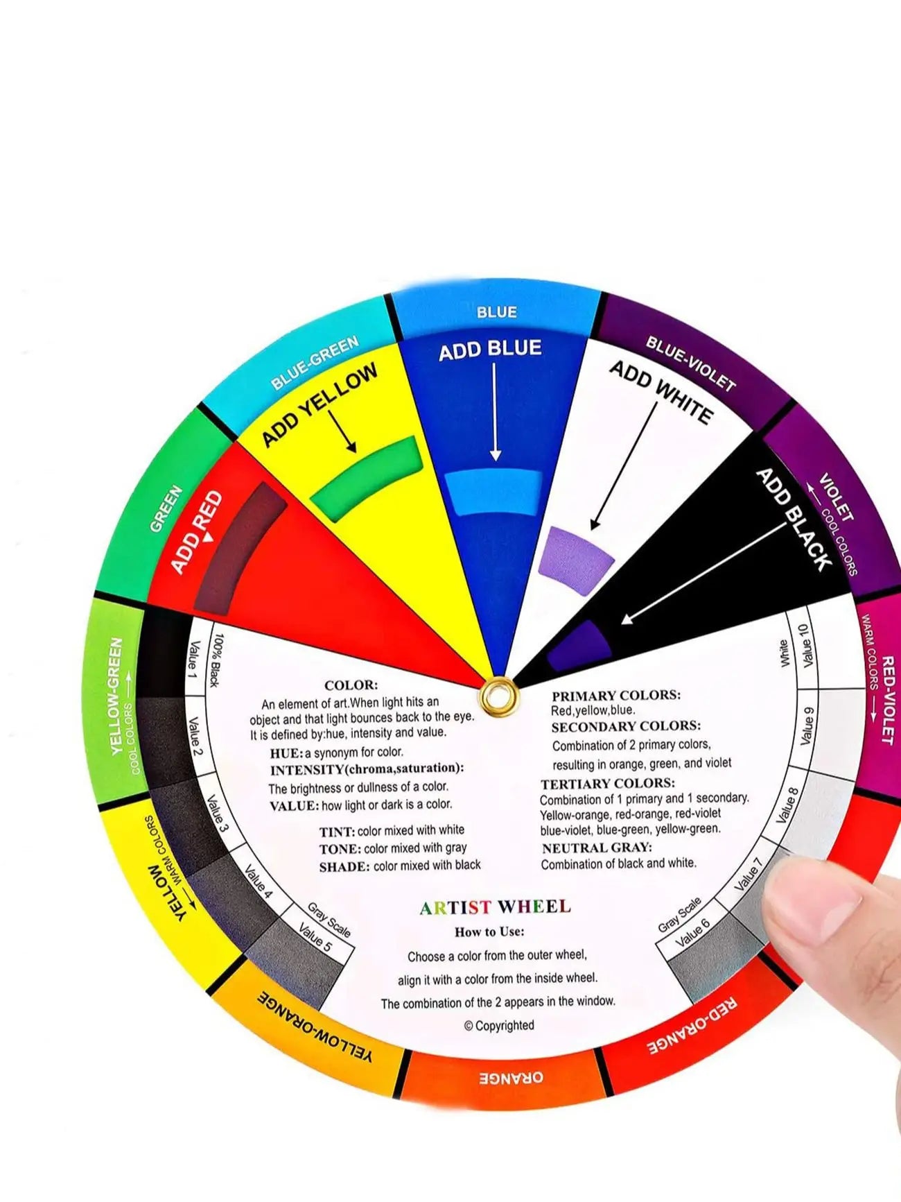 Bview Art Mixing Wheel Artist School Learning Guide Class Teaching