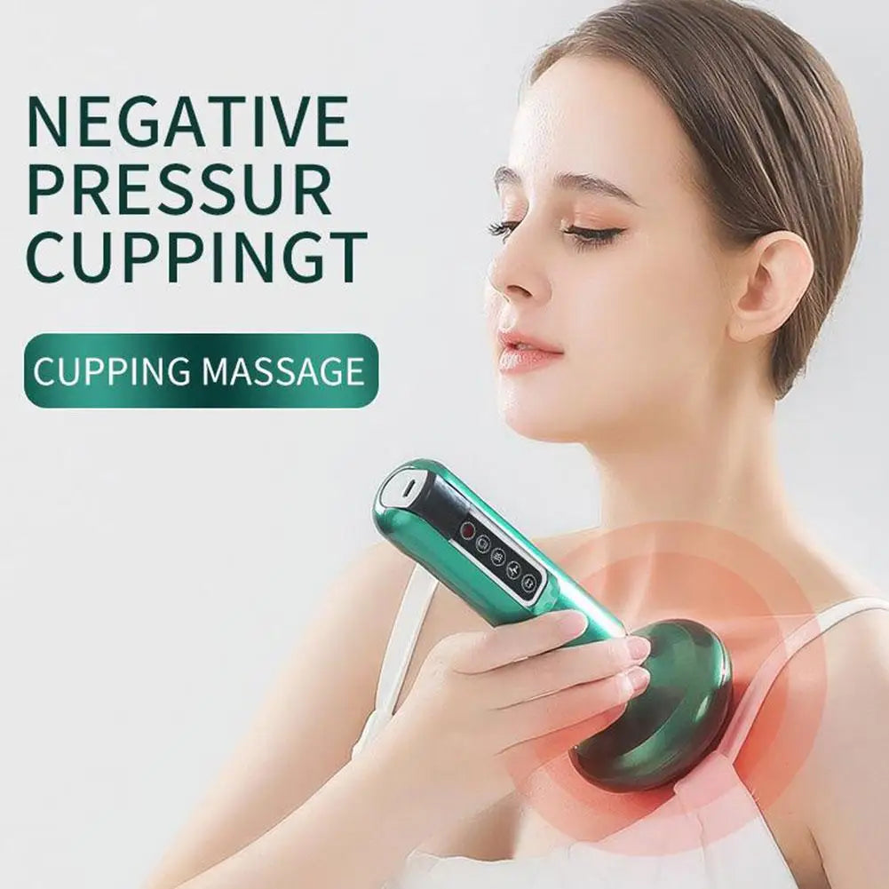 Rechargeable Cupping Massager – 12-Level Suction & Heat