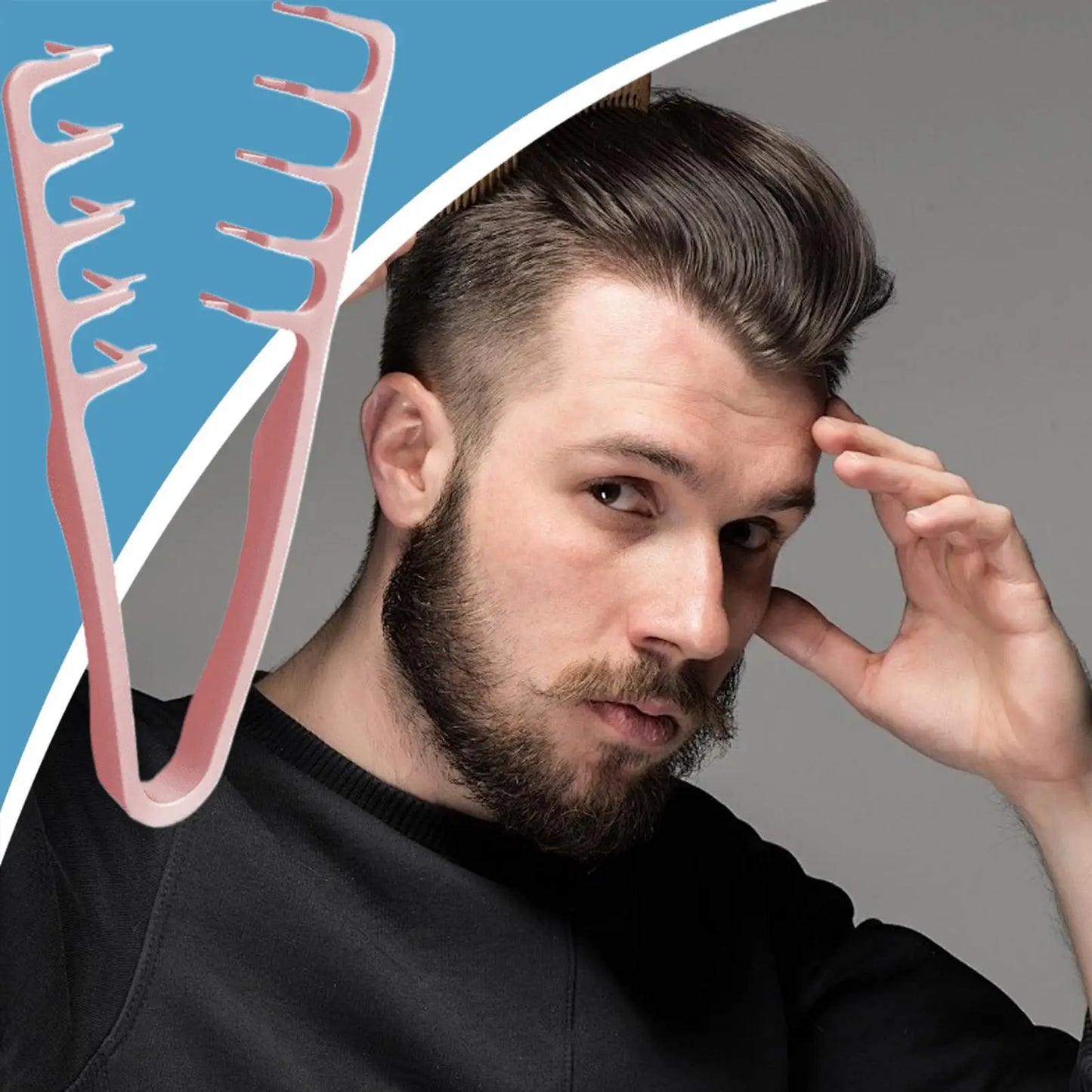 Volumizing Wide-Tooth Hair Comb | Root Lifting Styling Tool