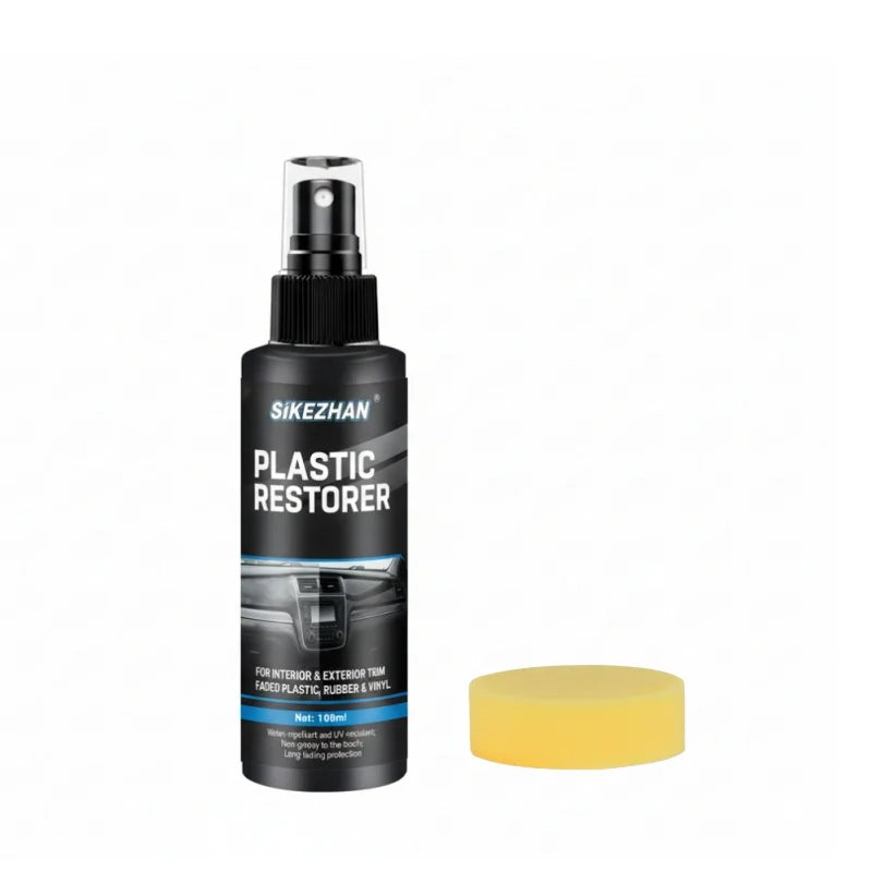 Car Plastic Restorer Back To Black Gloss Auto Interior Leather & Panel Renewal Wax Coating Agent Auto Polish And Repair Coating Peaceful Pleasures Health and Wellness 100ML