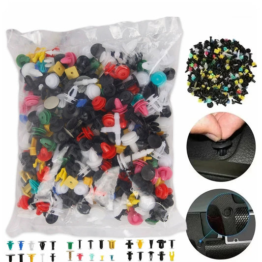 Universal Car Plastic Clips Fastener Kit 50/1000Pcs – Auto Trim