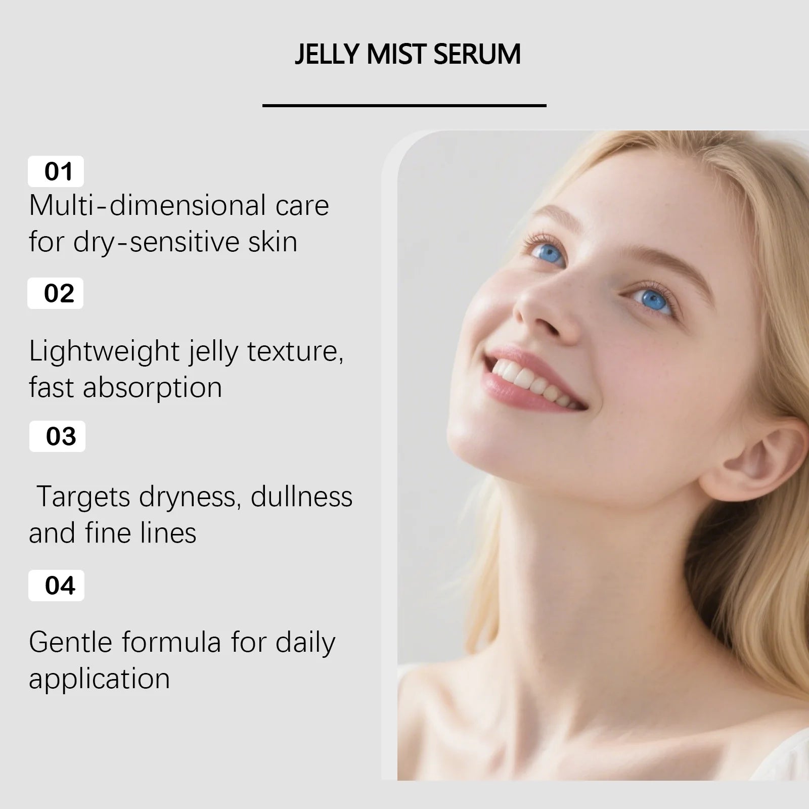 Hyaluronic Acid Face Essence Boost Skin Hydration Calm Facial Redness Firm Brighten Tone Light Texture Collagen Jelly Mist Serum Peaceful Pleasures Health and Wellness