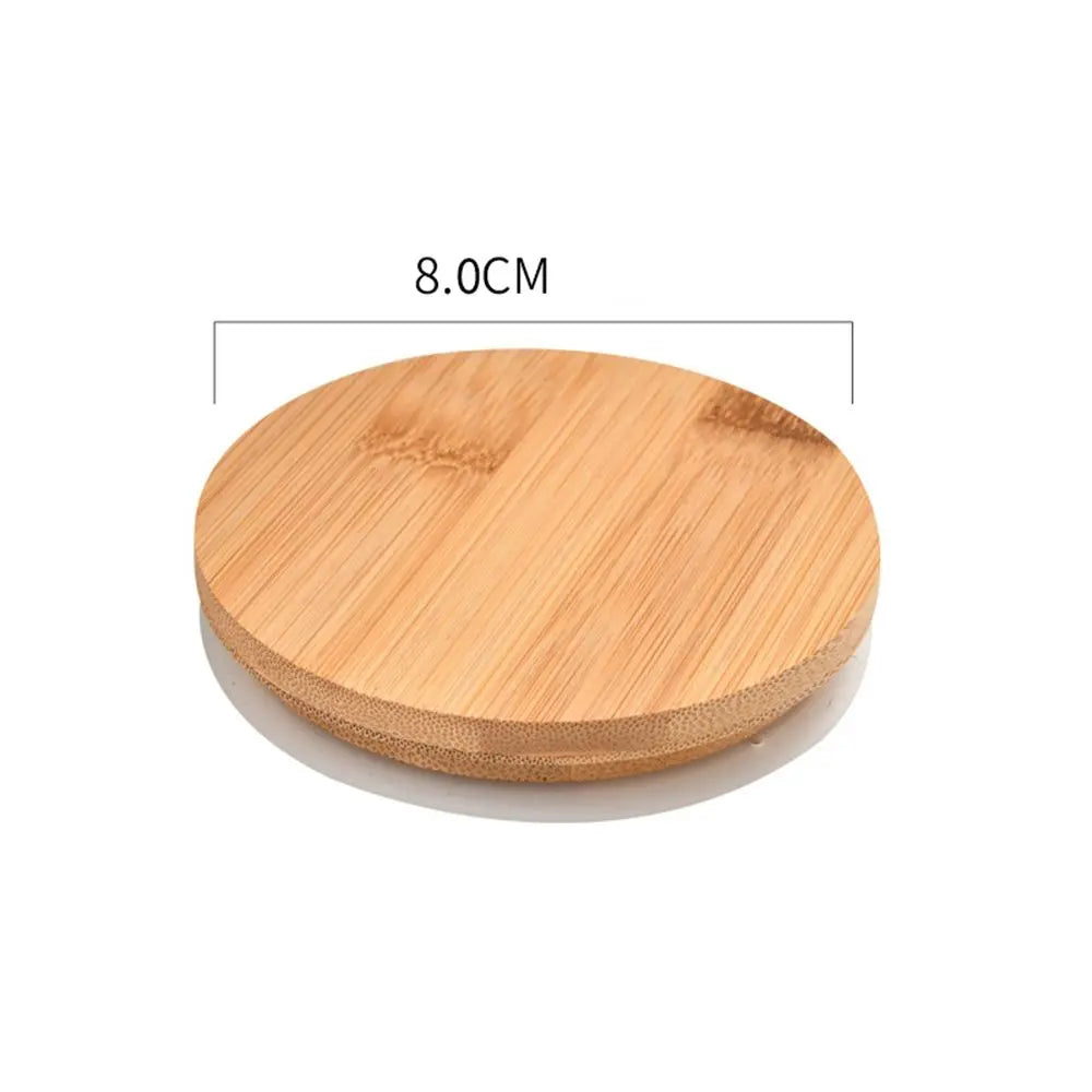 Bamboo Wood Cup Lid with Silicone Ring | Tea Set Cover