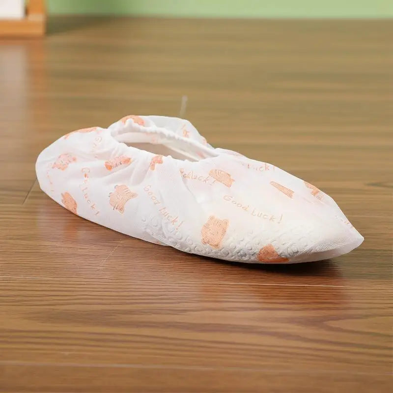 100pcs Disposable Shoe Covers Boot Non-Slip Large Foot Booties For Indoors Contractors Floor Carpet Shoe Coverings Protectors Peaceful Pleasures Health and Wellness