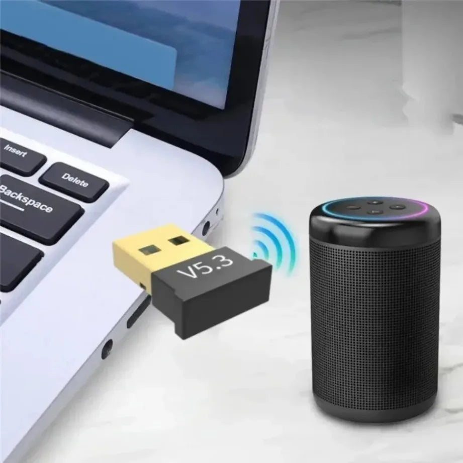USB Bluetooth 5.3 Adapter for PC Laptop Computer Wireless Dongle Bluetooth Adapter Support Mouse Keyboard Windows 7/8.1/10/11 Peaceful Pleasures Health and Wellness