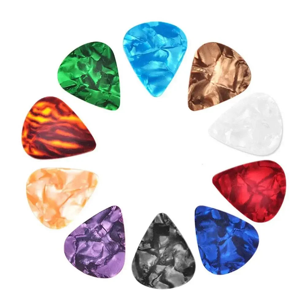 Guitar Picks Plectrum Celluloid Electric Smooth Pick Bass Acoustic